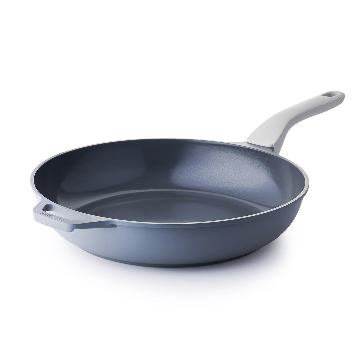 PRICUSIS Nonstick Ceramic Frying Pan, 8/10/12 Inch Non Toxic Skillet, Egg & Omelet & Chef's Pan, Induction Compatible & Oven Safe, Dishwasher Safe,PTFE PFAS & PFOA Free (8-Inch, Gray)