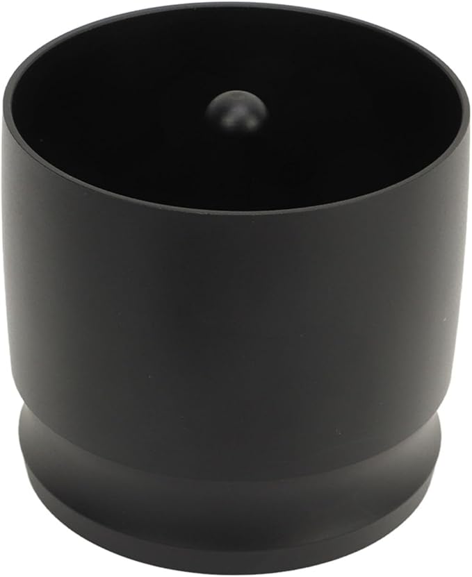 Coffee Dosing Cup, Espresso Dosing Cup, Coffee Dosing Ring Powder Receiver Container, Dosing Rings Press Aluminum Alloy Anti Flying Coffee Powder Picker Coffee Accessories 58mm(black)