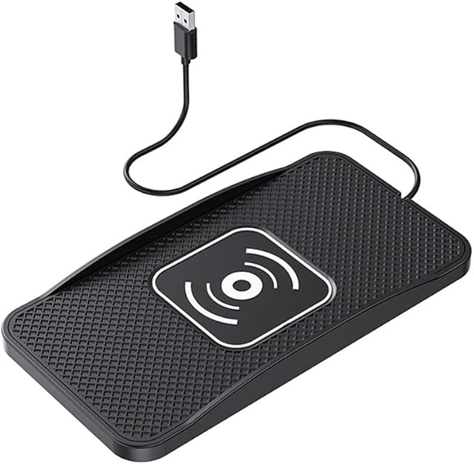 Wireless Car Charger Pad for Ford Bronco Sport 2021-2025, Type-C/USB 20W Car Wireless Charger Non-Slip Phone Charging Pad Car Accessories,B 30cm Cable USB Plug