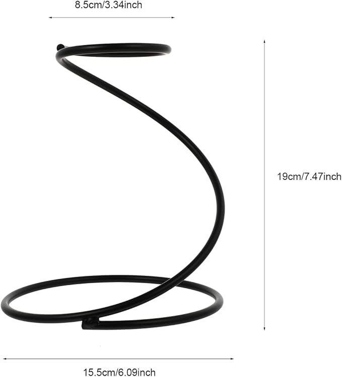 Coffee Stand Stainless Steel Wire Coffee Dripper Holder Filter Cone Cup Support Station for Office Home Camping Lovers Black