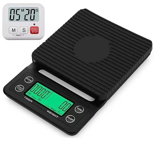 0.1g Precision Coffee Scale 3kg Digital Scale for Kitchen Use