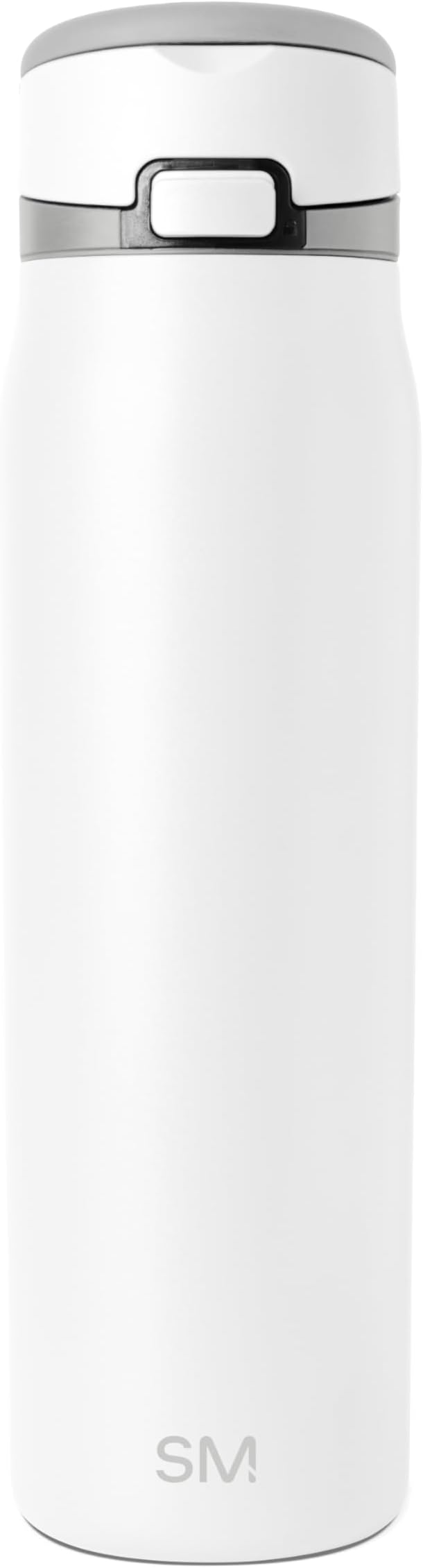 Simple Modern Mesa Loop Water Bottle with Covered Straw and Handle | 30oz Cup Holder Friendly Insulated Stainless Steel Bottles for Travel, Sports and School | Winter White