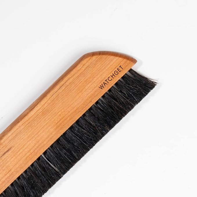 watchget Coffee Grinder Cleaning Brush, Wood Handle Espresso Brush Cleaner, Espresso Machine Cleaning Brush, Barista Brush for Countertop, Natural Bristle Coffee Bar Brush, Coffee Cleaning Tool