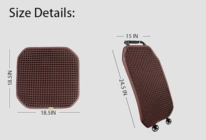 New Summer Cooling Ventilated Big Air Mesh Seat Cushion Pad for Car,Universal Breathable Vented Seat Cover Fits Car SUV Truck Van Pickup for Driving Seat(Black-SeatCushion-1Pcs)