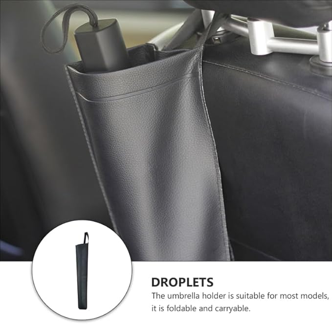 Wakauto Car Umbrella Storage Bag Car Truck Back Seat Waterproof Umbrella Hanging Storage Holder Bucket