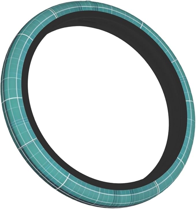 Dimensional Line Space Steering Wheel Cover. Car Decor,Anti-Slip,Sweat Absorption,Easy Carry, Universal 15 Inch