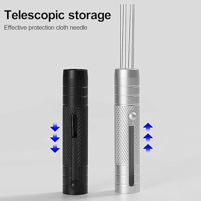 WDT Espresso Tool Retractable Espresso Coffee Stirrer Heavy Duty 6Pin WDT Espresso Distribution Tool Silver