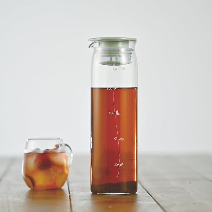 Hario "Mizudashi" Cold Brew Tea Bottle, 1000ml Smoky Green