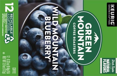 Green Mountain Coffee K-Cup, Wild Mountain Blueberry, 12-Count