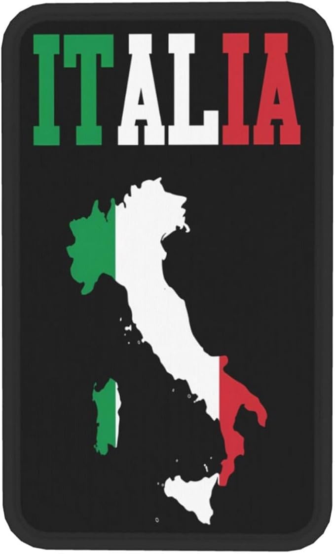Vintage Italy Italia Italian Flag Car Center Console Cover, Universal Waterproof Armrest Pad, Soft Comfort Cushion & Scratch-Resistant Protector for Cars, SUVs and Trucks