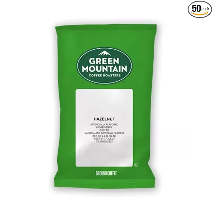Green Mountain Coffee Roasters Hazelnut, Keurig Fractional Packs, 50 Count, 2.2 oz.
