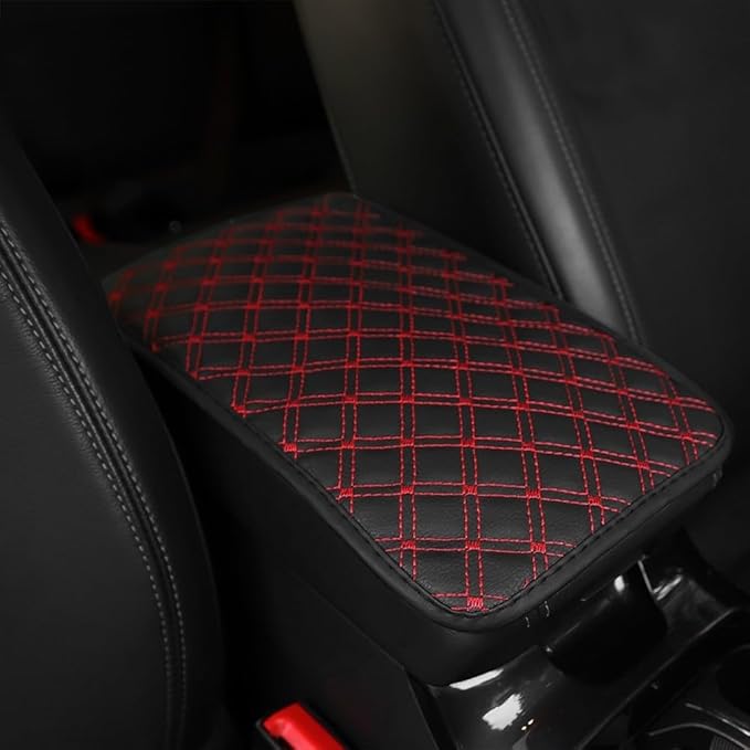 MiOYOOW Car Armrest Cover, Wear Resistant Center Console Pad Waterproof Car Center Console Cushion for Most Car SUV Truck