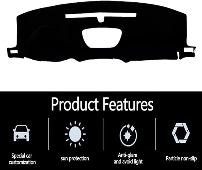 Dash Covers for Chevy-Silverado 2019-2022,Polyester Dashboard Covers mat,Car Dashboard Protecter Cover,Interior Dash Covers Pads,Blue