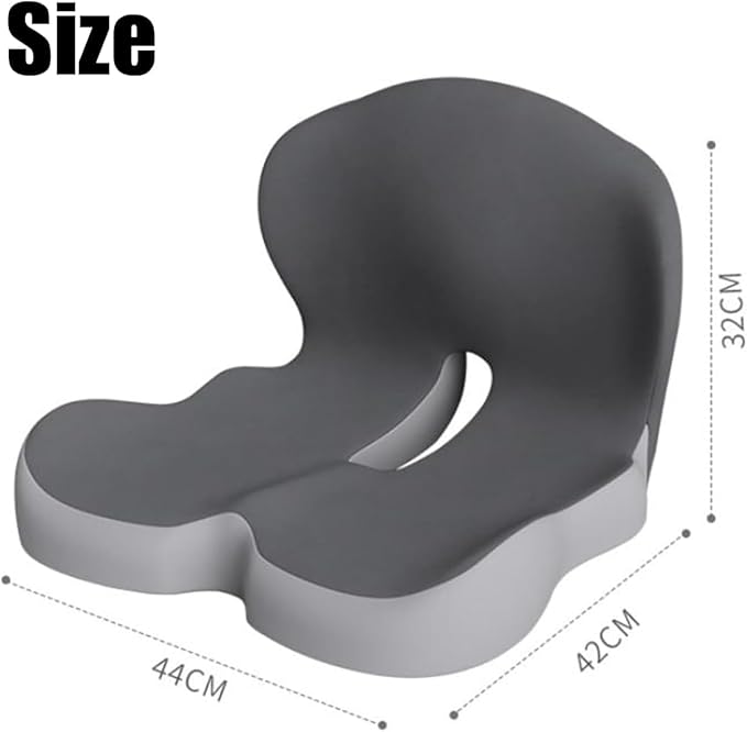 Back and Seat Cushion, Trucker Seat Cushions for Long Sitting, Car seat Cushion with Back Support, Seats Cushions for Lumbar Pain and Supporting The HIPS, Trucker Essentials (E)