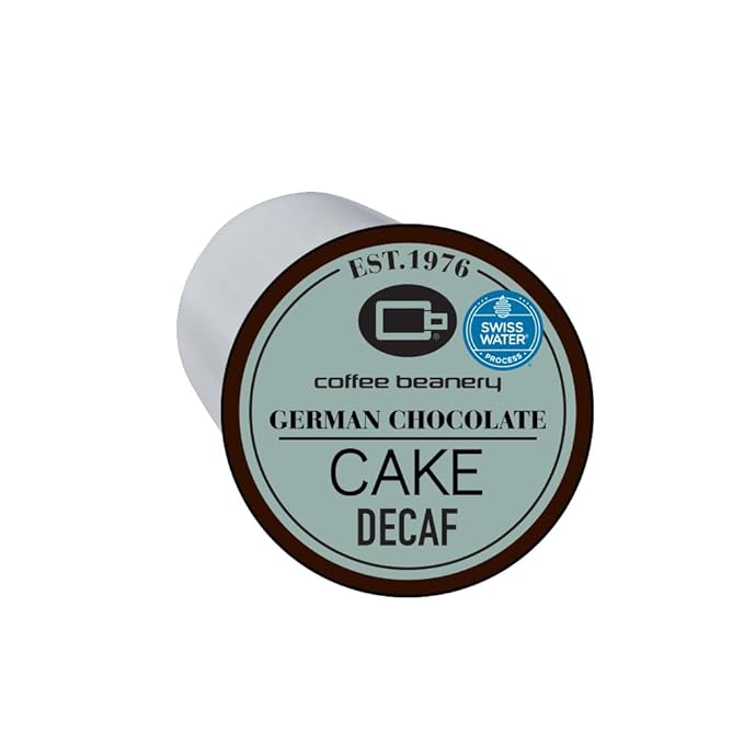 German Chocolate Cake Decaf Coffee Pods by Coffee Beanery | 192ct Bulk Flavored Decaf Coffee Pods Medium Roast Coffee