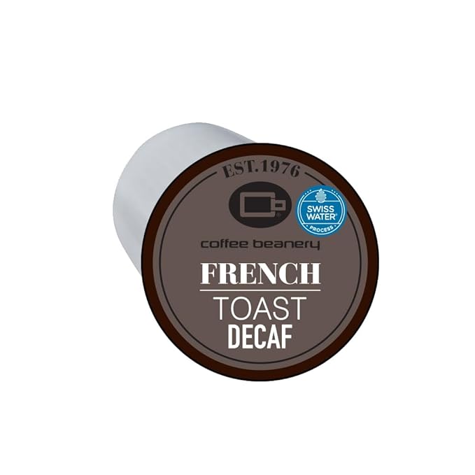 French Toast Decaf Coffee Pods by Coffee Beanery | 96ct Bulk Flavored Decaf Coffee Pods Medium Roast Coffee Pods| 100% Specialty Arabica Coffee| Gourmet Coffee Pods