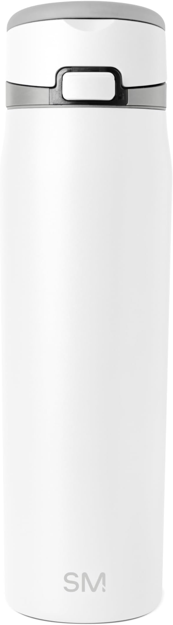 Simple Modern Mesa Loop Water Bottle with Covered Straw and Handle | 24oz Cup Holder Friendly Insulated Stainless Steel Bottles for Travel, Sports and School | Winter White