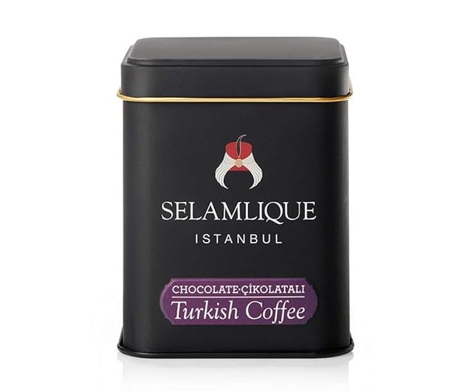 Selamlique Istanbul Turkish Coffee (4.40oz) Ultra Fine Ground (Chocolate)