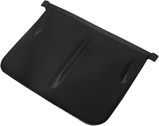 Upgrade fit Tesla Model Y (2019-2023) Center Console Wireless Charger Mat - Silicone Cover with Wireless Charging Phone Pad, Interior Accessories for Tesla Model Y(for Black)