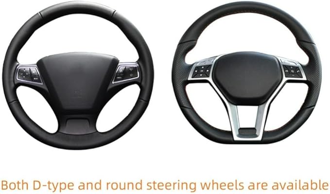 15 Inch Soft Dot Plush Steering Wheel Cover Anti-Slip Comfortable Winter Grip Universal Fit for Most Car Truck Vehicle SUV (Wine Red)