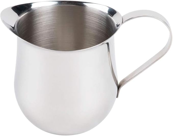 Betolla (12 Pack) 3 oz Stainless Steel Bell Creamer – Bell-Shaped Mini Pitchers for Serving Cream, Milk, Syrups & More