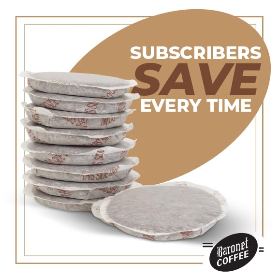 Baronet Coffee Pods [DECAF Colombian -54 Pods] Single Cup Use Like Senseo - 3 Bags of 18 Single Serve 8 Gram, Regular Strength, Medium Roast [DECAF Colombian]