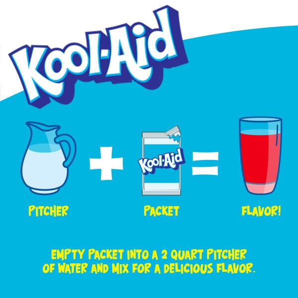 Kool-Aid Unsweetened Mixed Berry Artificially Flavored Powdered Soft Drink Mix, 0.22 oz Packet (Pack of 48)