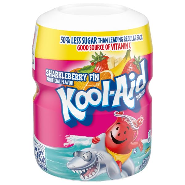 Kool-Aid, Drink Mix, Sharkleberry Fin, 19-Ounce Container (Pack of 3)