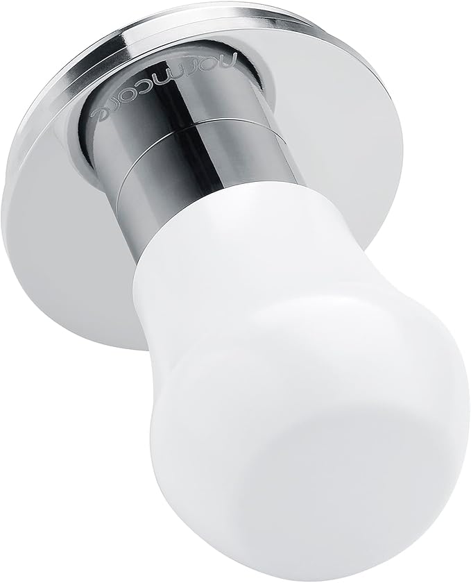 Normcore 39mm Espresso Coffee Tamper V4.1 Mini, Spring-Loaded with Click Feedback, Self-Leveling Stainless Steel Flat Baffle, Compatible with 39mm Espresso Portafilters, White