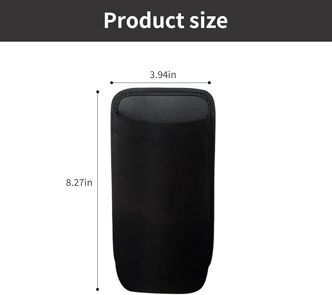 1 Pcs Black Cup Holder Large Cup Holder, Car Water Bottle Holder Bag, Hanging Anti-Drop Seat Car Seat Side-Hanging Storage Bag, Car Water Cup Storage Bag for Most Car Models