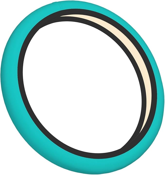 Car Steering Wheel Cover Women Men - Dark-Aqua Print 15 Inch Anti-Slip Elastic Stretch Car Wheel Cover Accessories Decor for Auto Trucks SUV Sedan Vans