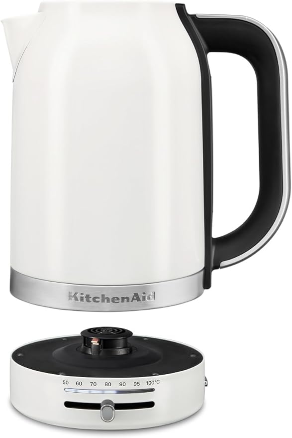KitchenAid 1.7L Electric Kettle w/Temp Control KEK1701, Porcelain White
