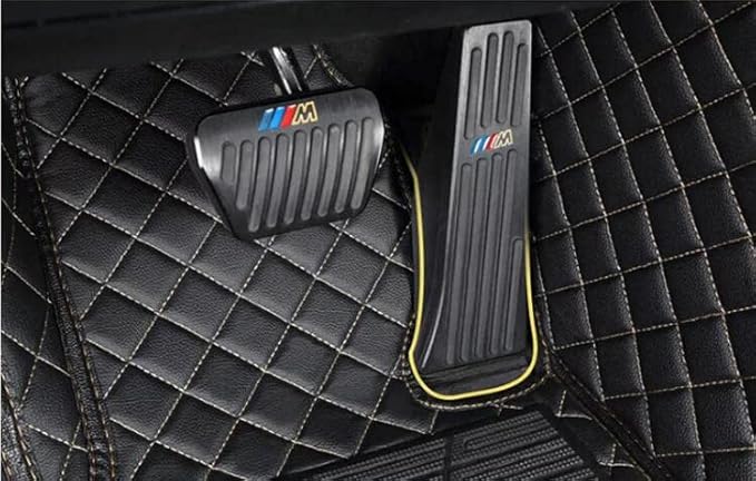 Custom Floor Mats for Cars fit 95% Sedan SUV Sports Car Full Coverage All Weather Men Women Pads Protection Non-Slip Leather Floor Liners (Red Black 2)