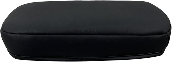 Car Armrest Center Console Covers for Toyota RAV4 Accessories 2026 2025 2024 2019 2020 2021 2022 2023, PU Leather Middle Console Lid Cover Pad Protector(Black with Cushion Flat)