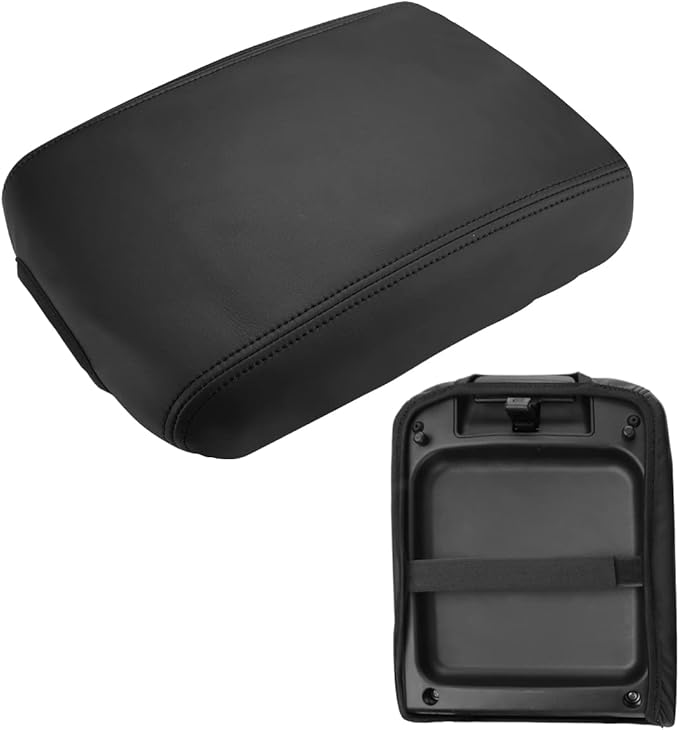 INTGET Center Console Armrest Cover for 2005-2021 Nissan Frontier Accessories / 2005-2015 Nissan Xterra Accessories Leather Middle Arm Rest Lid Protector for Nissan Frontier Pro 4X Accessories
