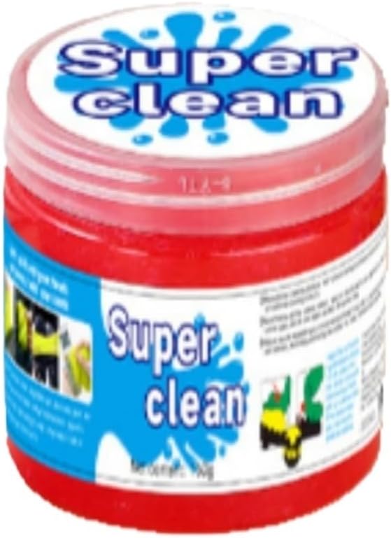 Car Cleaning Gel - Reusable Slime for Air Vents, Dashboards, Laptops, Keyboards, and More - Interior & Dirt Remover Tool(Red 2PCS)