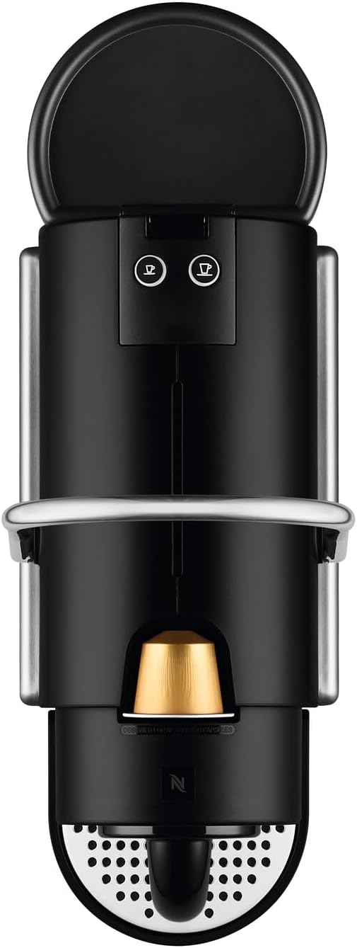 De′Longhi Nespresso Pixie EN127.S, Fully Automatic Coffee Machine, One-Button Coffee Machine with Multi-Function, Welcome Set Included, Compact Design, 19 Bar Pressure, 1260W, Silver