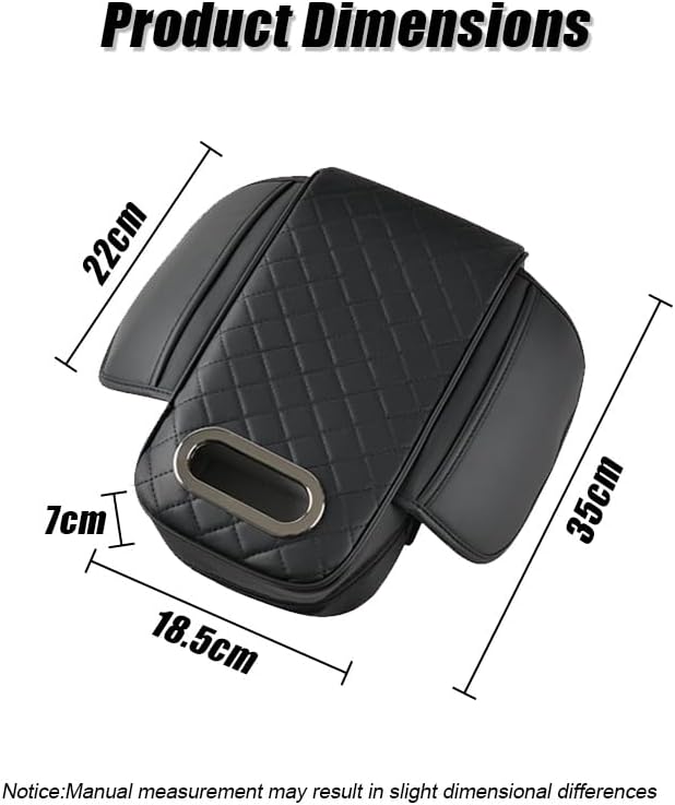Car Armrest Cushion for Mercedes Benz GLS 320 350d 400d 450 550 580 600/AMG 63, 3 in 1 Center Console Pad with Storage Bags,Tissue Box, Memory Foam Auto Armrest Storage Box Protector
