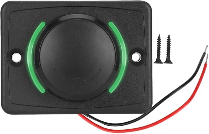 Car Dual USB Port Socket, 3.1A DC12V/24V Portable Mini Power Charger Socket with LED Indicator for High End Large Scale Vehicles Such as Ships, Yachts, RVs, Buses(Green)