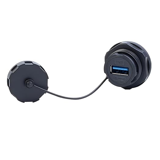 CNLINKO USB3.0 Panel Mount Socket IP67 Waterproof PBT Female Type A USB Connector