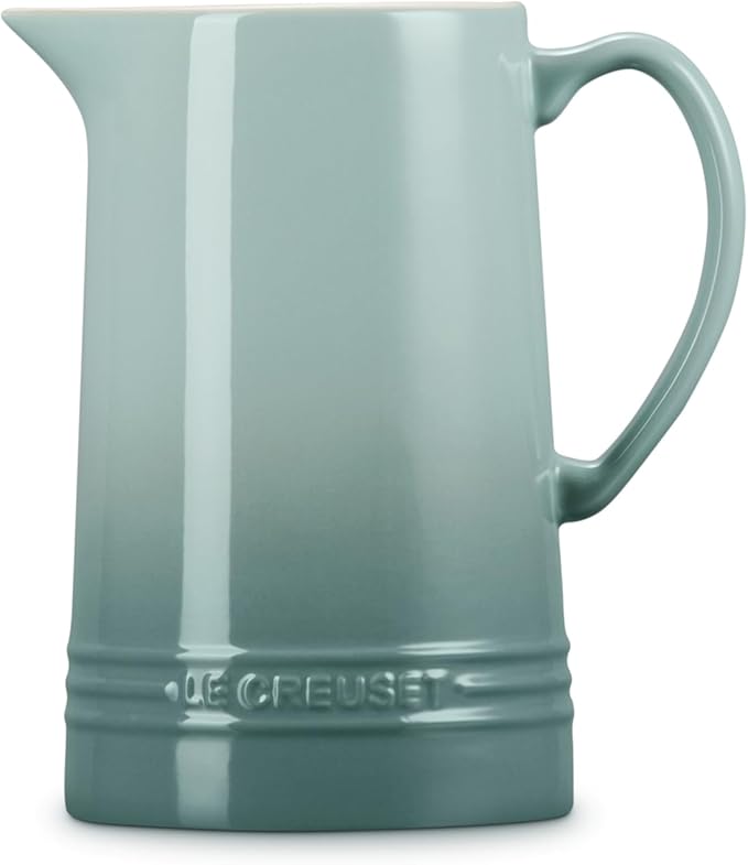 Le Creuset Stoneware Signature Pitcher, 1.6 qt., Sea Salt