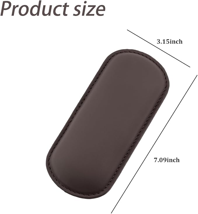 Car Knee Cushion, Leather Memory Foam Vehicle Center Console Knee Rest Cushion Pad, Soft Comfort Auto Door Armrest Leg Elbow Support Pillow, Universal for Vehicles (Brown)