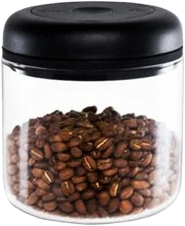 Fellow Atmos Vacuum Sealed Airtight Coffee/Tea Canister Set - 0.4L/0.7L/1.2L Coffee Bean Storage Jar/Tank for Home & Kitchen(Transparent 0.7L)