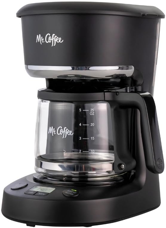 Mr. Coffee, 5-Cup Mini Brew Switch Coffee Maker, Black