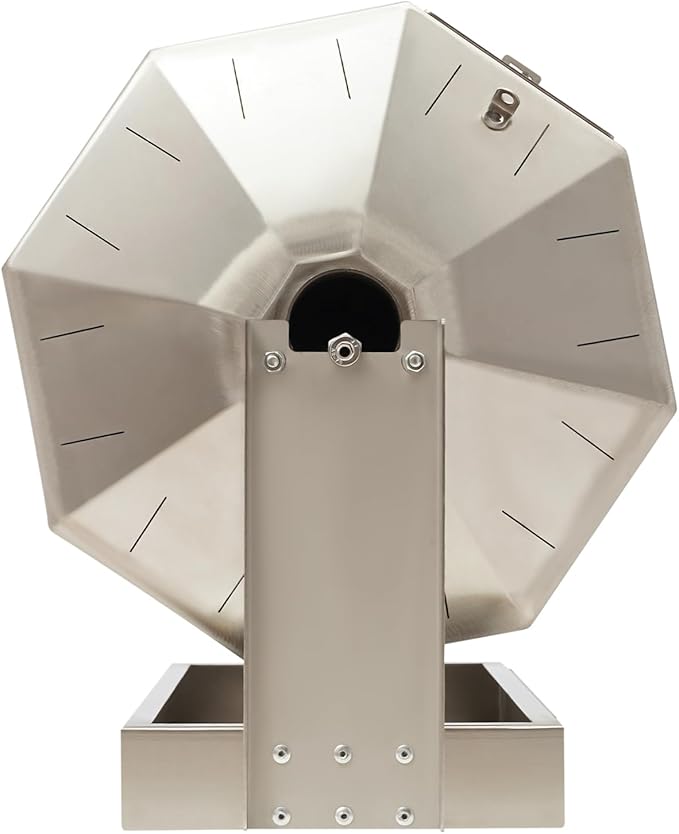 PERFERATE Automatic Coffee Bean Roaster 14.5L Stainless Steel Coffee Roaster Machine with Speed Controller Automatic Rotary Gas Burner Roaster Drum for Nuts, Commercial Home Use