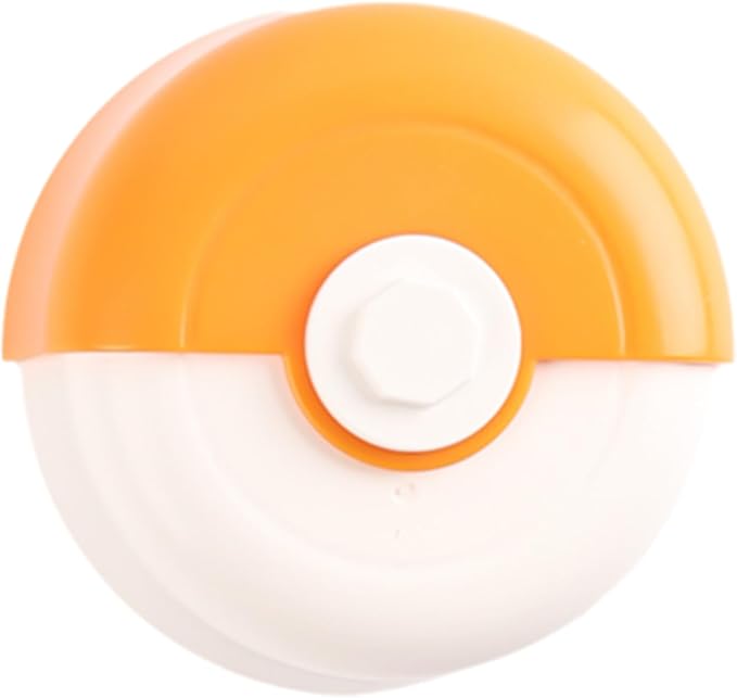 Coffee Paper Filter Holder, ABS Wall-mounted Adhesive Dustproof Coffee Filter Storage Container Organizer for 51/54/58mm Round Disposable Puck Screen Paper Filters, Orange