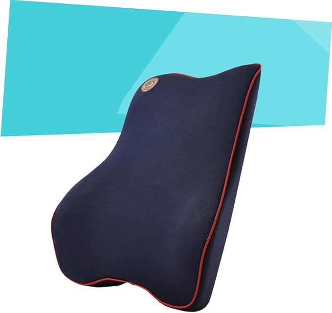 Memory Car Seat Cushion for Lumbar Support Comfortable Waist Pad Blue Auto Supplies for Enhanced Comfort and Protection Your Vehicle
