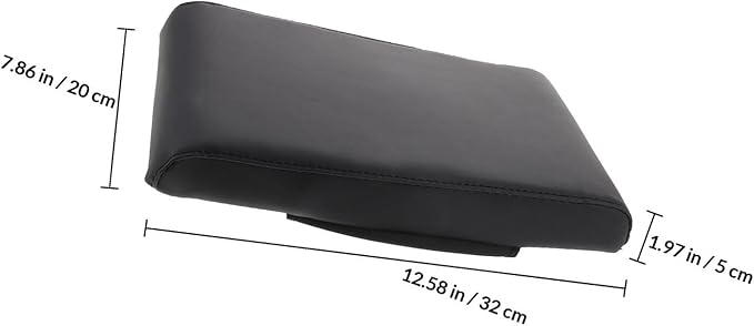 GANAZONO Memory Foam Car Armrest Cushion Pad for Center Console, Universal Fit Car Arm Rest Box Cover with Elevated Support for Driving Comfort