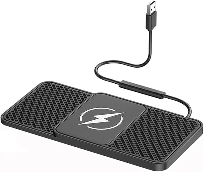 Wireless Car Charger Pad for Kia Sportage NIRO Borrego Seltos Sorento Telluride 2000-2026, Type-C/USB 20W Fast Car Charger Non-Slip Phone Charging Mat for Commutes Home Travel