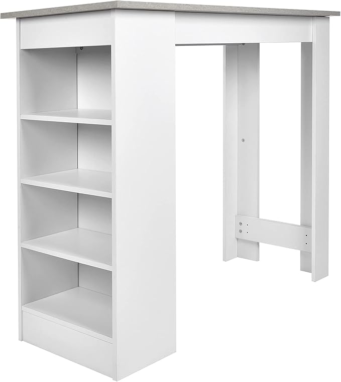 EVTSCAN Multi‑Storage Space Desk Durable Coffee Bar Table for Home Living Room Restaurant
